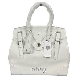 NEW Ralph Lauren Collection Soft Ricky 33 Calfskin Leather Bag White Women