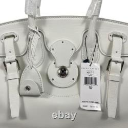 NEW Ralph Lauren Collection Soft Ricky 33 Calfskin Leather Bag White Women