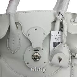 NEW Ralph Lauren Collection Soft Ricky 33 Calfskin Leather Bag White Women
