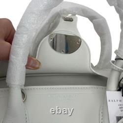 NEW Ralph Lauren Collection Soft Ricky 33 Calfskin Leather Bag White Women