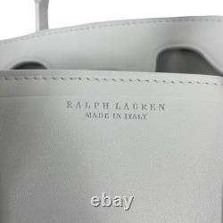 NEW Ralph Lauren Collection Soft Ricky 33 Calfskin Leather Bag White Women