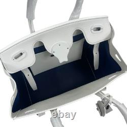 NEW Ralph Lauren Collection Soft Ricky 33 Calfskin Leather Bag White Women