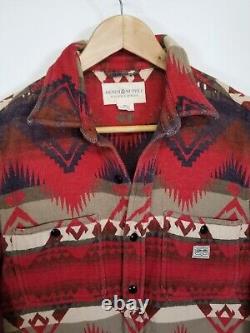 NEW Ralph Lauren Denim Supply Aztec navajo blanket Shirt flannel Mens M rrl polo