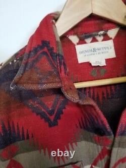 NEW Ralph Lauren Denim Supply Aztec navajo blanket Shirt flannel Mens M rrl polo