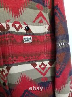 NEW Ralph Lauren Denim Supply Aztec navajo blanket Shirt flannel Mens M rrl polo