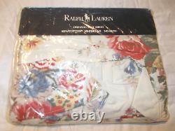 NEW Ralph Lauren Dylans Grove Floral Flags Full Flat Sheet Cottage Country Cabin