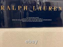 NEW Ralph Lauren HAYES Wool Blend Knit Bed Blanket CREAM FULL QUEEN $695