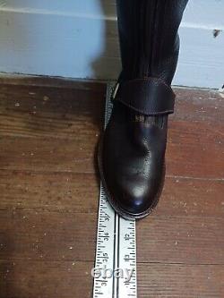 NEW! Ralph Lauren Leather Shearling Lined Thigh High Work Boot Womens Boots s. 10