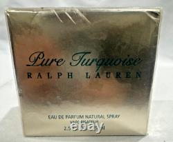 NEW Ralph Lauren PURE TURQUOISE 2.5 oz 75ml EDP Spray Vintage 2005 SEALED