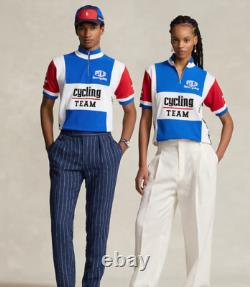 NEW Ralph Lauren Polo Sport Mesh Quarter Zip Cycling Cyclisme Team