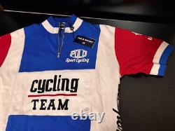 NEW Ralph Lauren Polo Sport Mesh Quarter Zip Cycling Cyclisme Team