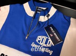 NEW Ralph Lauren Polo Sport Mesh Quarter Zip Cycling Cyclisme Team