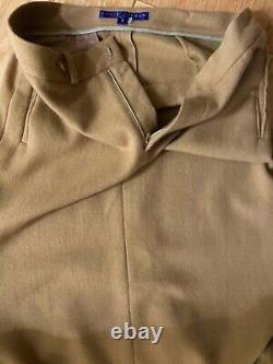 NEW Ralph Lauren Purple Label Collection Cashmere Wool Camel Pocket Skirt Sz 8