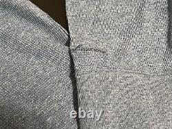 NEW Ralph Lauren Purple Label Henley Long Sleeve Waffle Knit T Shirt Blue Sz. M