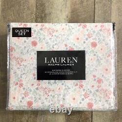 NEW Ralph Lauren Queen Sheet Set 4pc Multi-color Floral 100% Cotton