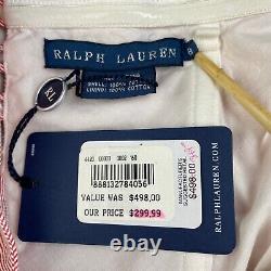 NEW Ralph Lauren Red & White LONG SUN DRESS! Striped Cotton Strap Strapless Sz 8