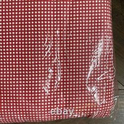 NEW Ralph Lauren Small Gingham Red KING Sheet Set (Flat, Fitted, Pillowcases)