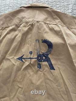 NEW Vintage Rare Men Polo Ralph Lauren Fly Fishing Canvas Shirt Large NWOT