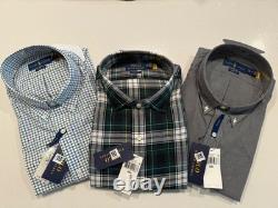 NEW WITH TAGS SET OF 3 Ralph Lauren mens button down shirt XXL