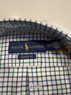NEW WITH TAGS SET OF 3 Ralph Lauren mens button down shirt XXL