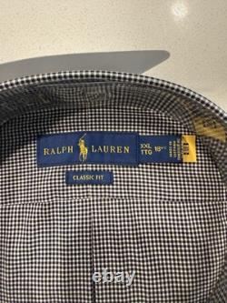 NEW WITH TAGS SET OF 3 Ralph Lauren mens button down shirt XXL