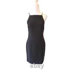 NEW Women's Polo Ralph Lauren Leather Strap Black Sleeveless Dress Size 4 NWOT