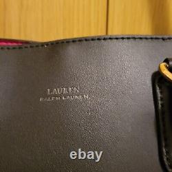 NEW witho Tags. Large Black Ralph Lauren Satchel Purse. Cow Leather