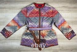 NWOT Polo Ralph Lauren Women's Jacket Southwest Sunset Aztec Quilted NEW $529