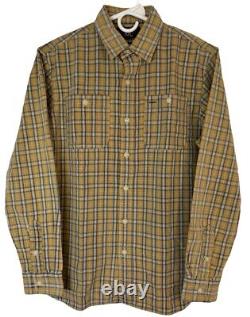 NWOT RRL Ralph Lauren Mens M Yard-Dye Plaid Cotton Twill Workshirt Vintage Style