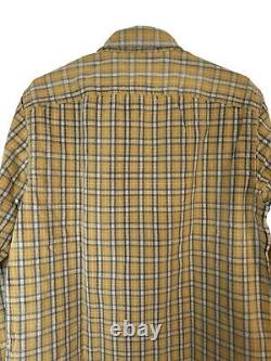 NWOT RRL Ralph Lauren Mens M Yard-Dye Plaid Cotton Twill Workshirt Vintage Style