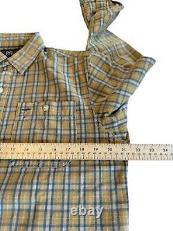 NWOT RRL Ralph Lauren Mens M Yard-Dye Plaid Cotton Twill Workshirt Vintage Style