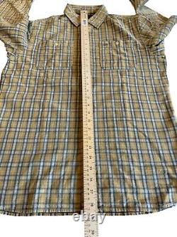 NWOT RRL Ralph Lauren Mens M Yard-Dye Plaid Cotton Twill Workshirt Vintage Style