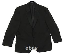 NWOT Ralph Lauren 100% Pure New Wool Italy Black 1 Button Tuxedo Coat Jacket 44R