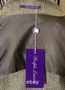 NWT $1495 Ralph Lauren Purple Label Men Jacket Coat Beige Size 40 EU Italy