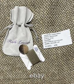 NWT $1495 Ralph Lauren Purple Label Men Jacket Coat Beige Size 40 EU Italy
