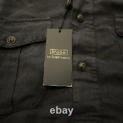 NWT $198 Ralph Lauren Classic Fit Linen-silk Popover Shirt