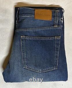 NWT $1990 RALPH LAUREN COLLECTION O'Connor PATCHWORK STRAIGHT-LEG Jeans Sz 27