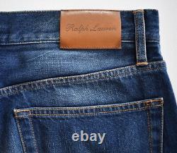 NWT $1990 RALPH LAUREN COLLECTION O'Connor PATCHWORK STRAIGHT-LEG Jeans Sz 27