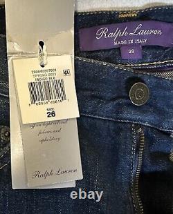 NWT $1990 RALPH LAUREN COLLECTION O'Connor PATCHWORK STRAIGHT-LEG Jeans Sz 27