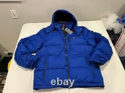 NWT $298.00 Polo Ralph Lauren Mens Down Puffer Jacket Blue Size LARGE