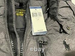 NWT $298.00 Polo Ralph Lauren Mens Down Puffer Jacket Grey Heather Sz XL