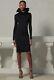 Nwt $2990 Ralph Lauren Collection Ruffle-collar Long Sleeve Navy Dress Sz Xs