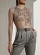 Nwt $3490 Ralph Lauren Collection Fiorenzo Embellished Tulle Blouse Sz 6