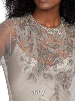 NWT $3490 Ralph Lauren Collection Fiorenzo Embellished Tulle Blouse Sz 6