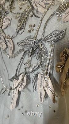 NWT $3490 Ralph Lauren Collection Fiorenzo Embellished Tulle Blouse Sz 6