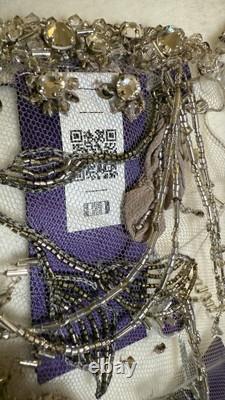 NWT $3490 Ralph Lauren Collection Fiorenzo Embellished Tulle Blouse Sz 6
