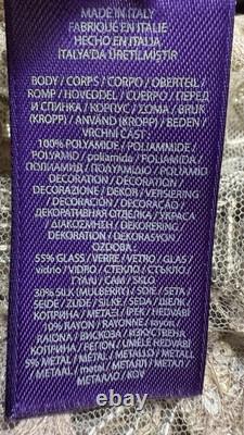 NWT $3490 Ralph Lauren Collection Fiorenzo Embellished Tulle Blouse Sz 6