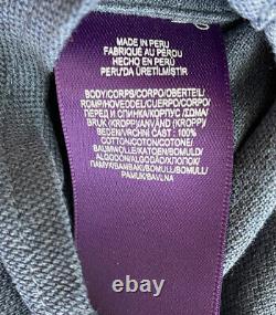 NWT $395 Ralph Lauren Purple Label Keaton Washed Piqué Indigo Men Shirt Sz Small