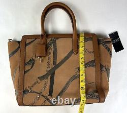 NWT Lauren Ralph Lauren Equestrian Tote Bag Leather Crossbody XL Handbag