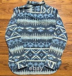 NWT! Mens Polo Ralph Lauren Western Cotton Jacquard Aztec Southwestern Indigo M